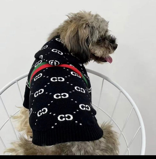 Luxus Strick-Hundepullover – Elegant & Warm im Designer-Look