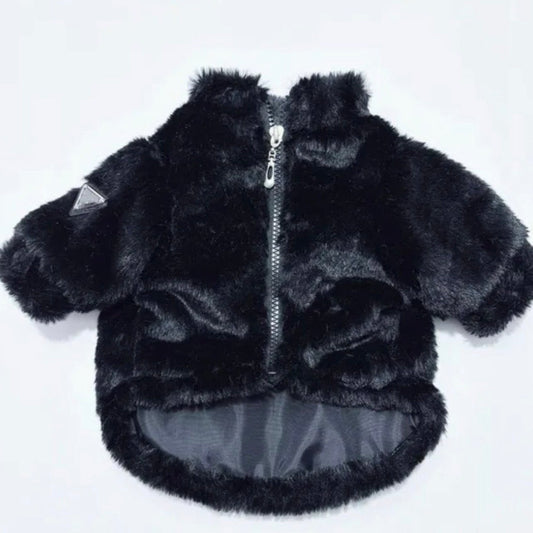 Luxus Kunstfelljacke für Hunde